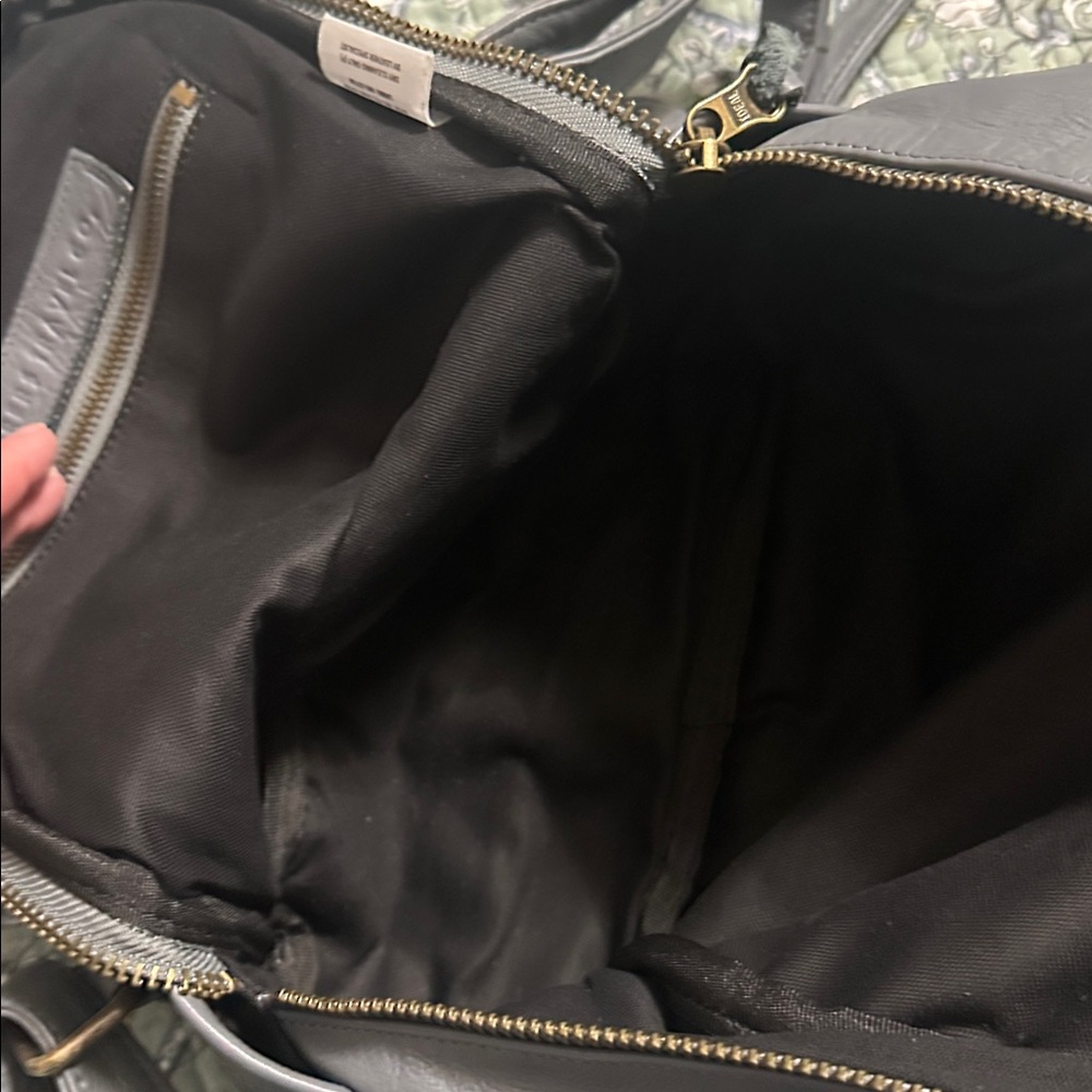 Wanderer Travel Co Noosa Gray Leather Backpack - Picture 10 of 11